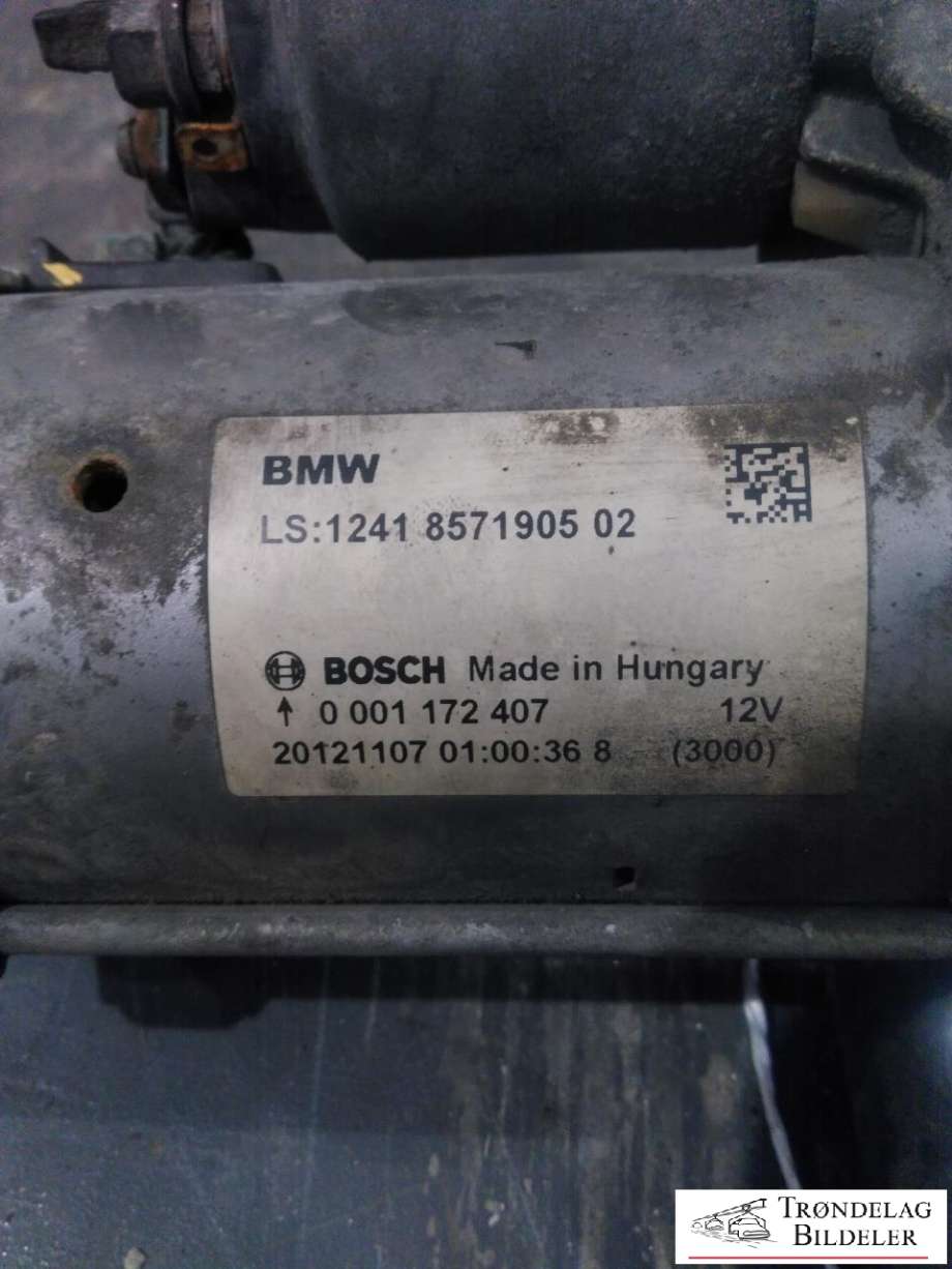Starter diesel til BMW 3-Serie 2012-2018 (F30/F31/F34) (F30/F31/F34) (1241 8571905 02|)