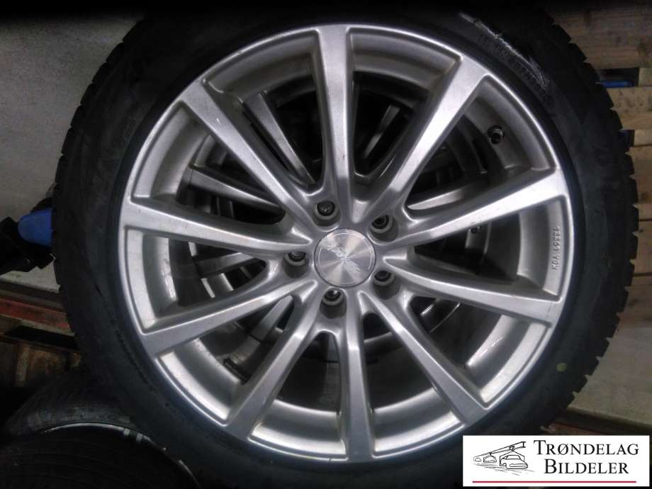 Hjulsett aluminium vinter til Tesla Model S 2016-2021 (Fase 2) (BRIDGESTONE|245/45R19 5X120 8JX19 ET40 CB 64.1MM|4MM MØNSTERDYBDE|PROD: 31-23)