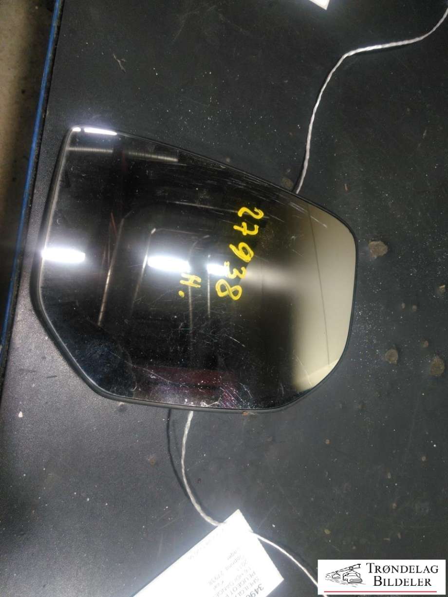 Speilglass høyre til Peugeot Partner 2008-2015 (Type II, Fase 1)