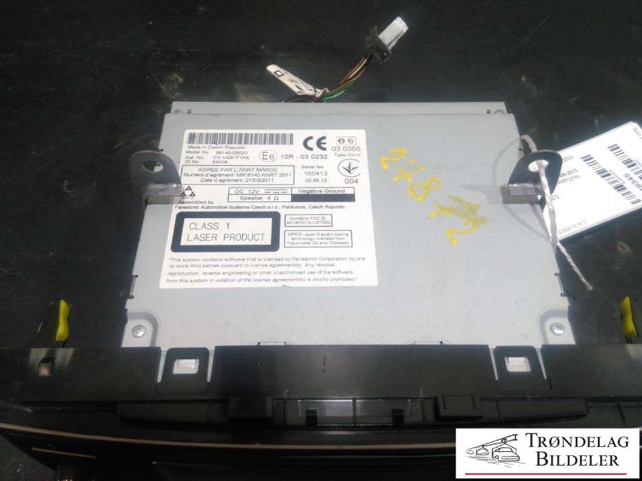 Bilstereo til Toyota Avensis 2009-2015 (Type III, Fase 1)  (8614005020|)