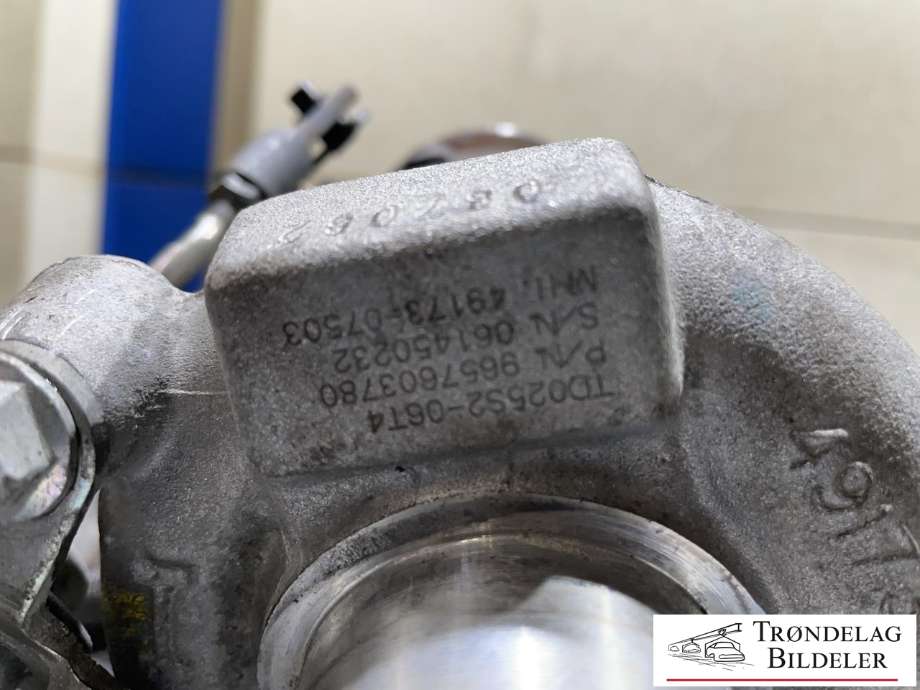 Turbo til Peugeot 307 2005-2008 (Fase 2)  (0375 N5|0375 Q2|0375 J0|0375 Q3|0375J0|0375K5|0375N0|0375Q4|0375Q5|3M5Q6K682DC|)