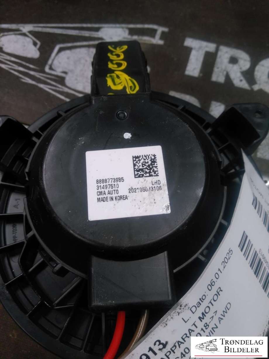 Varmeapparat motor til Volvo XC40 2018-2024  (31497510|)