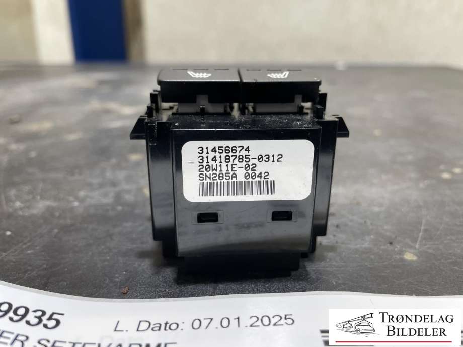 Bryter setevarme til Volvo XC40 2018-2024  (31456674|31418785-0312|)