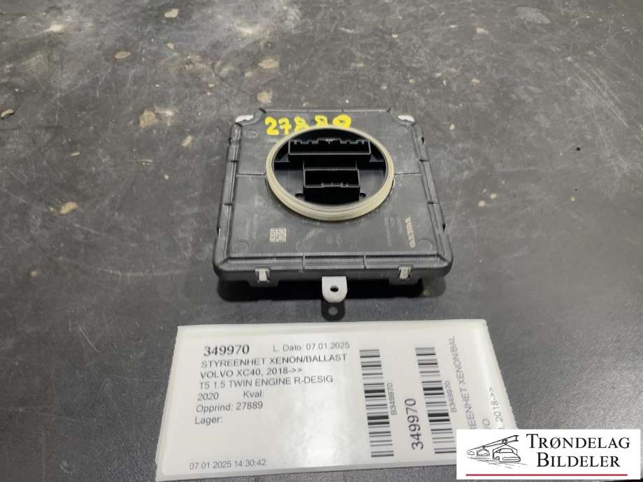 Styreenhet xenon/ballast til Volvo XC40, 2018-2024  (VOLVO|31427776)
