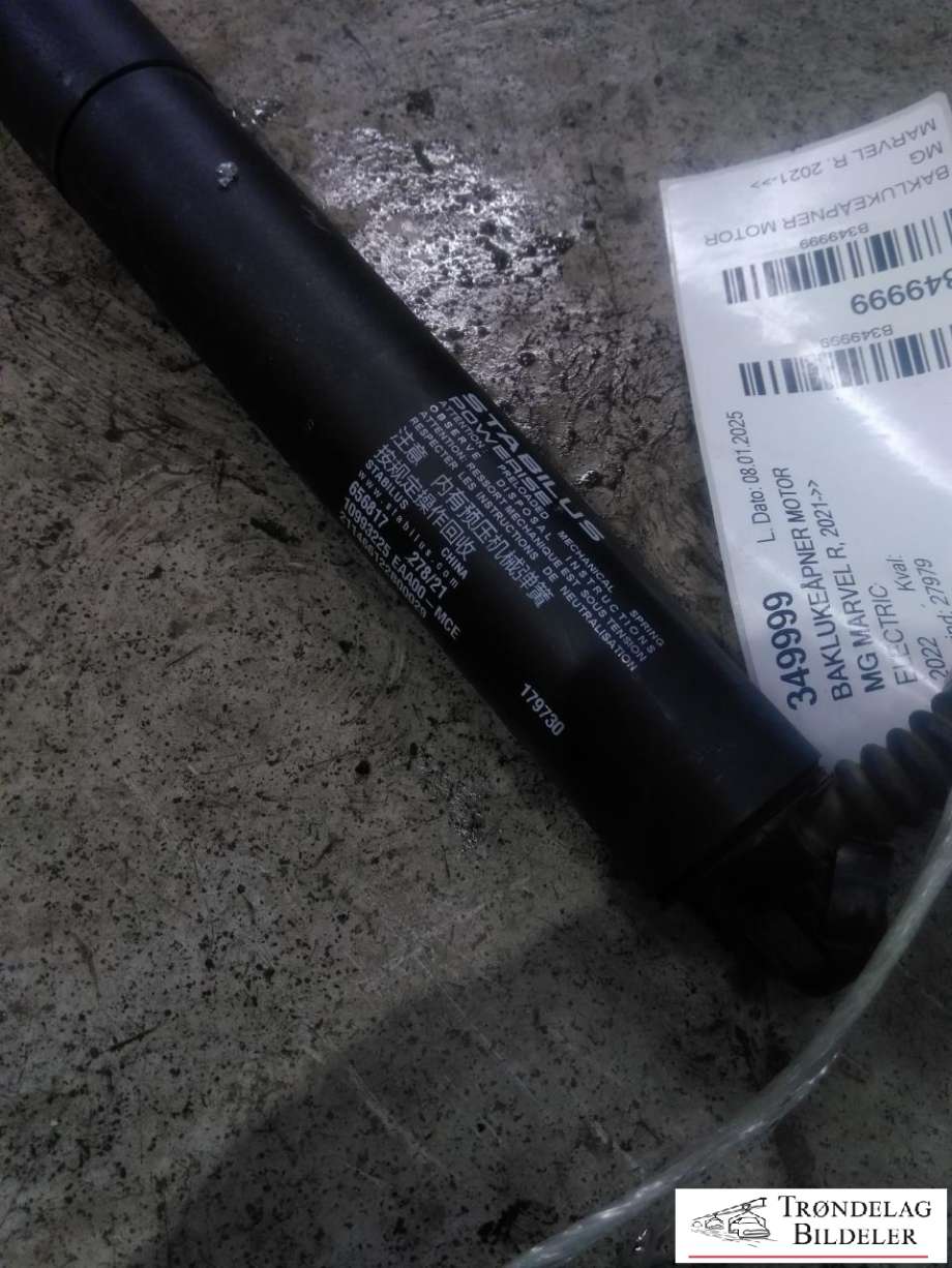 Baklukeåpner motor til MG Marvel R 2021-->>  (10993225|)