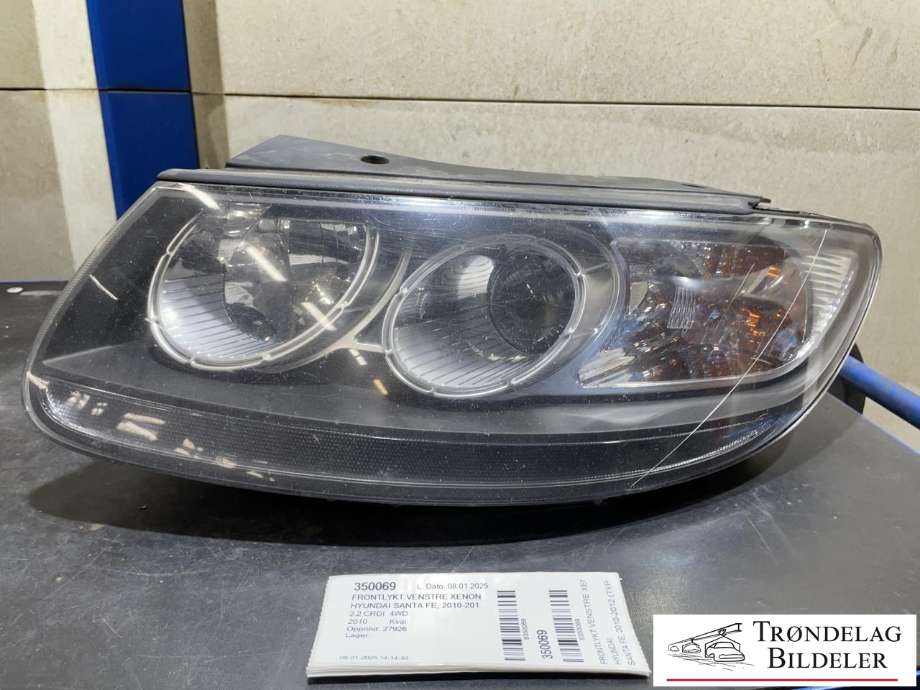 Frontlykt venstre xenon til Hyundai Santa Fe 2010-2012 (Type II, Fase 2)