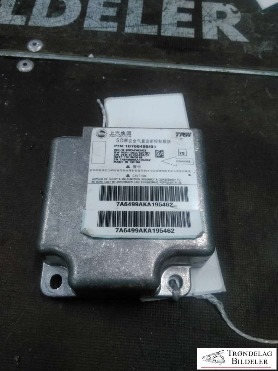 Airbag elektronikk til MG ZS EV, 2019-2021 (Type I, Fase 1) (10766499)