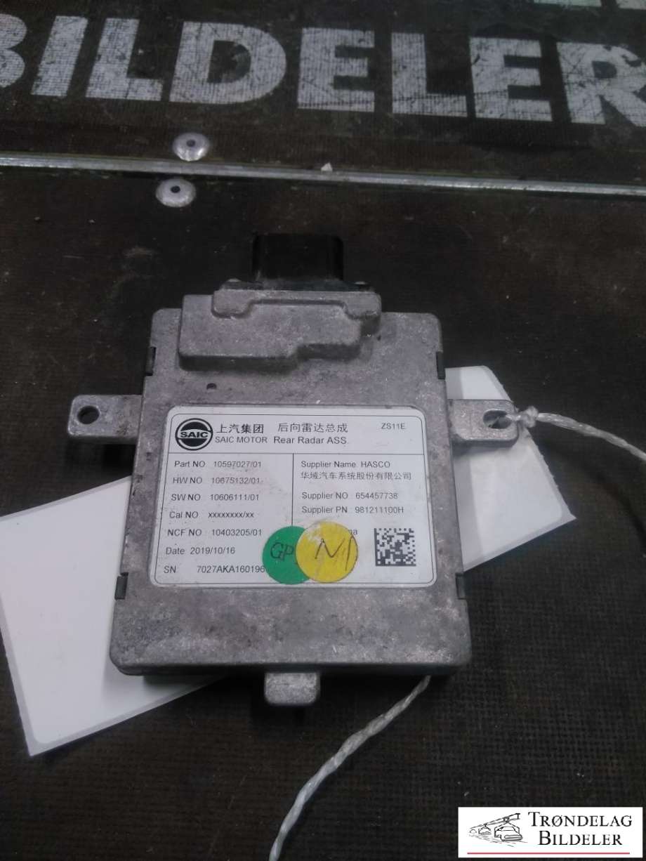 Sensor radar til MG ZS EV, 2019-2021 (Type I, Fase 1) (10597027)