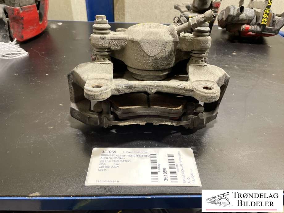Bremsecaliper venstre foran til Audi S4, 2009-->> (8K0 615 123 A|8K0 615 123 G)