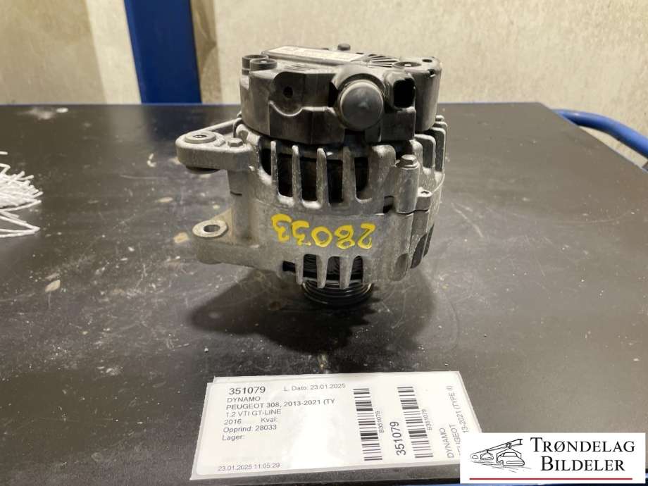 Dynamo til Peugeot 308, 2013-2021 (Type II)  (96 708 995 80)