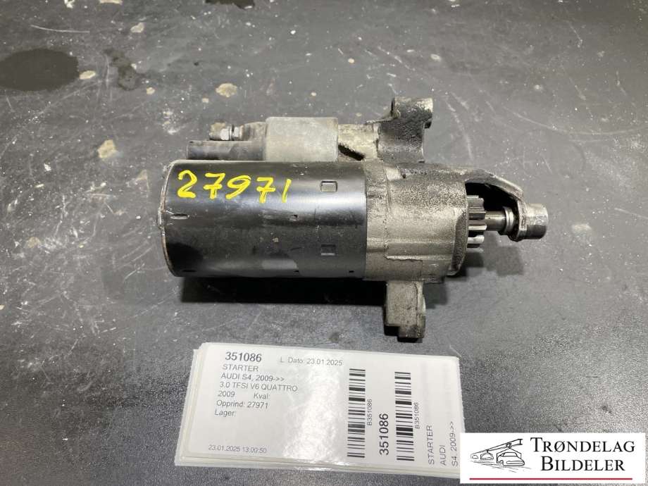 Starter til Audi S4, 2009-->> (079 911 021 D)