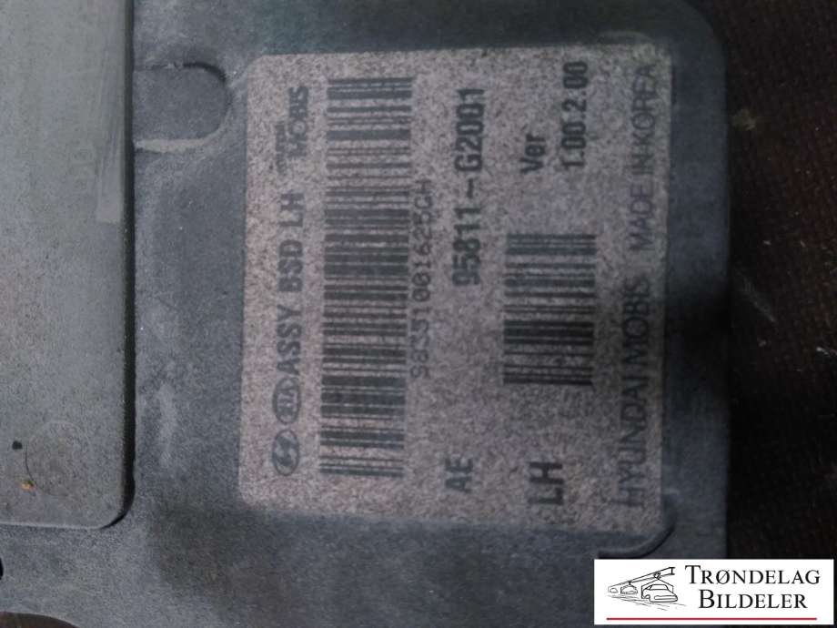 Sensor radar til Hyundai Ioniq Electric 2016-2019 (Fase 1)  (95811-G2001|)