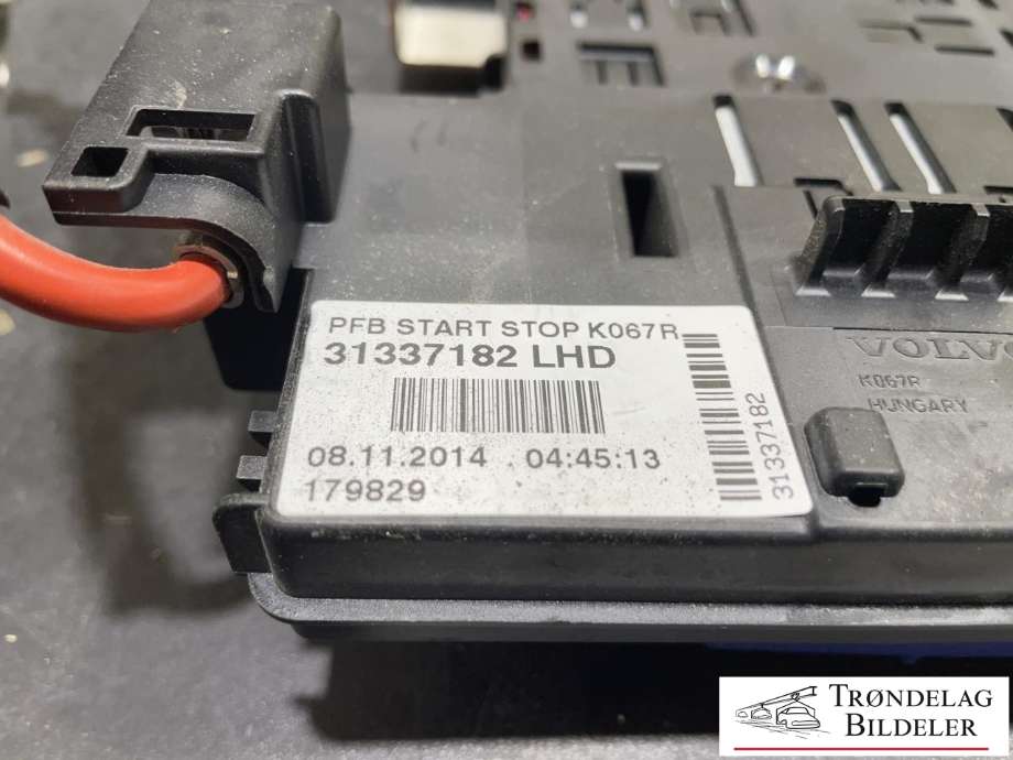 Sikringsboks til Volvo V60/V60 CC 2013-2018 (Type I, Fase 2) (31337182 LHD|)