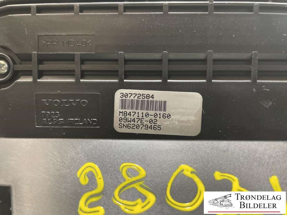 Instrument kjørecomputer til Volvo XC60 2008-2013 (Type I, Fase 1)  (30772584|)