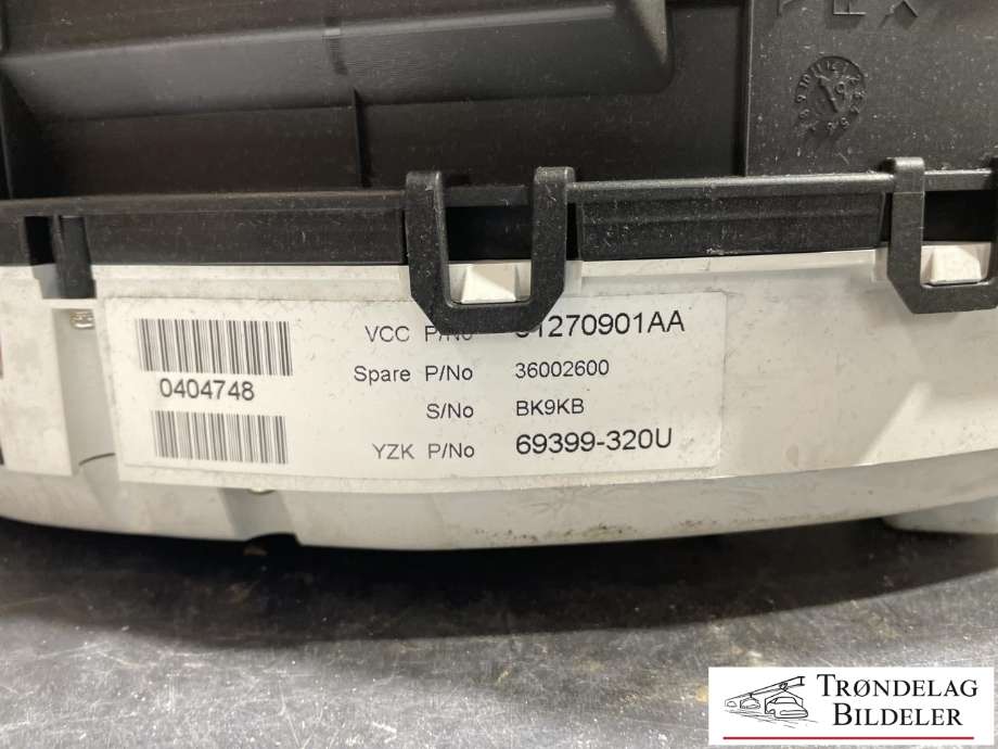Instrumentpanel til Volvo XC60 2008-2013 (Type I, Fase 1) (31270901AA|)