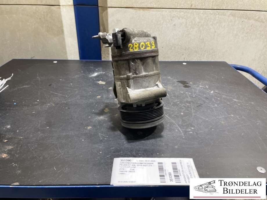 Aircondition kompressor til Peugeot 308, 2013-2021 (Type II)  (9812682180-00|98 126 821 80)