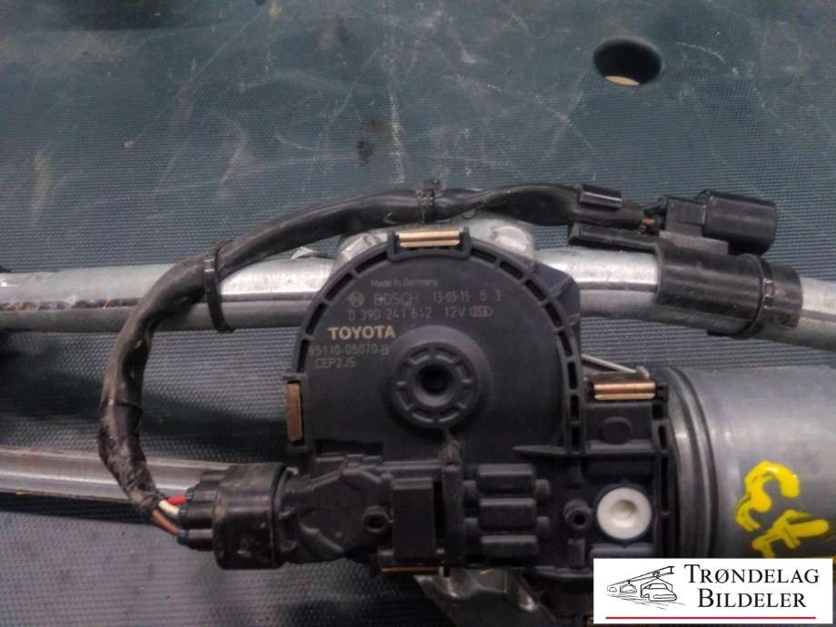 Viskermotor frontrute komplett m/overføring til Toyota Avensis 2009-2015 (Type III, Fase 1) (85110-05070-B|)