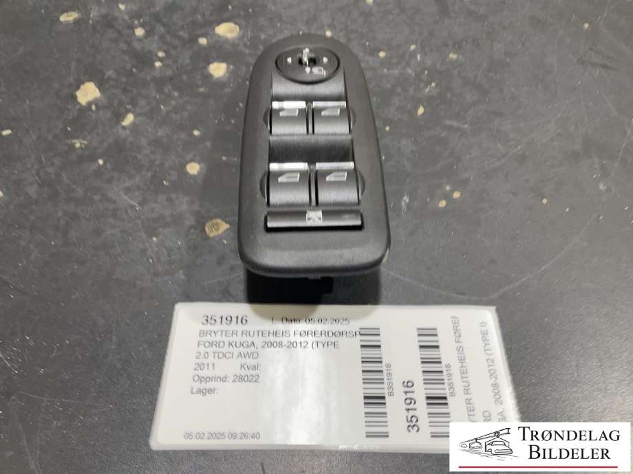 Bryter ruteheis førerdørspanel til Ford Kuga, 2008-2012 (Type I)  (9M5T 14A132 AA)