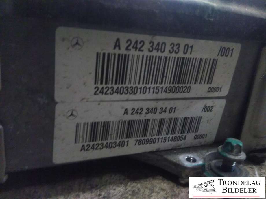 Batterilader (OBC - On Board Charger) til Mercedes B-Klasse, electric drive 2014-2018 (W242) (W242) (A 242 340 33 01|A 242 340 34 01|)
