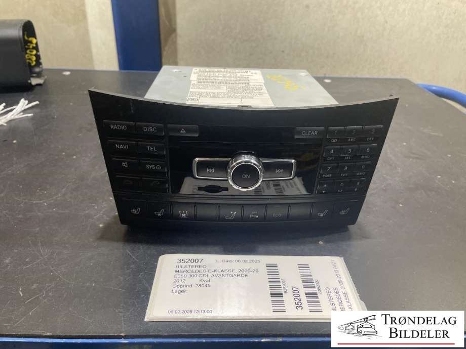 Bilstereo til Mercedes E-Klasse, 2009-2013 (Fase 1) (W212) (W212) (A2129005518)