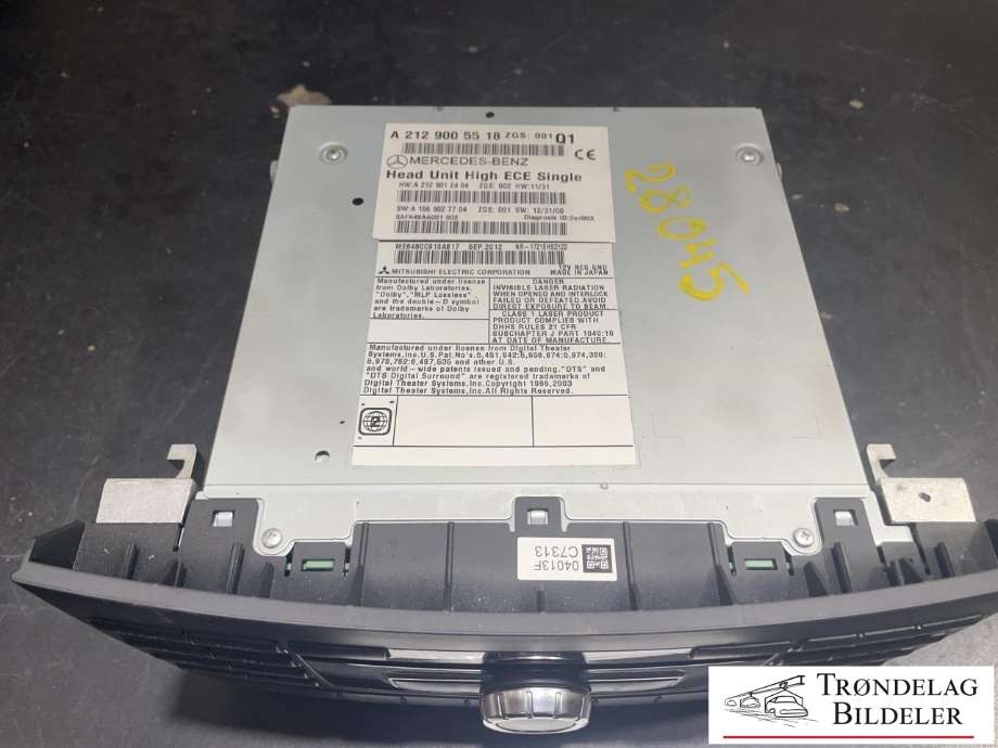 Bilstereo til Mercedes E-Klasse 2009-2013 (Fase 1) (W212) (W212) (A2129005518|)