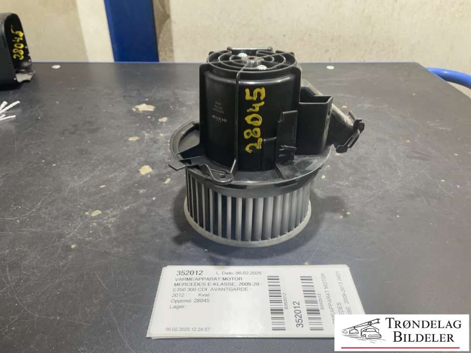 Varmeapparat motor til Mercedes E-Klasse, 2009-2013 (Fase 1) (W212) (W212) 