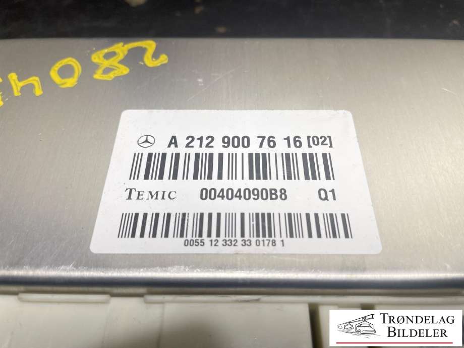 Styreenhet diverse til Mercedes E-Klasse 2009-2013 (Fase 1) (W212) (W212) (A2129007616|)