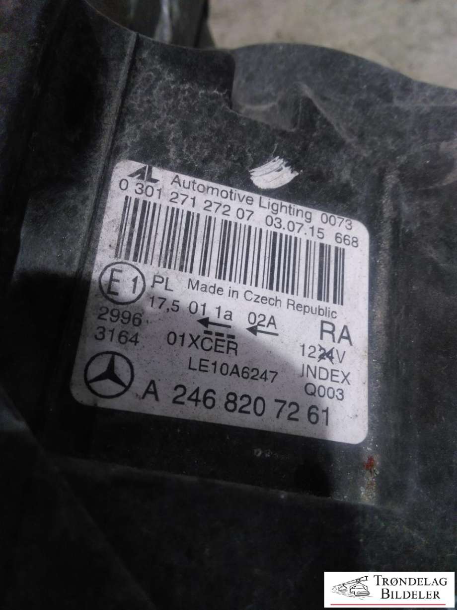 Frontlykt høyre xenon til Mercedes B-Klasse, electric drive 2014-2018 (W242) (W242) (A2468200239|)