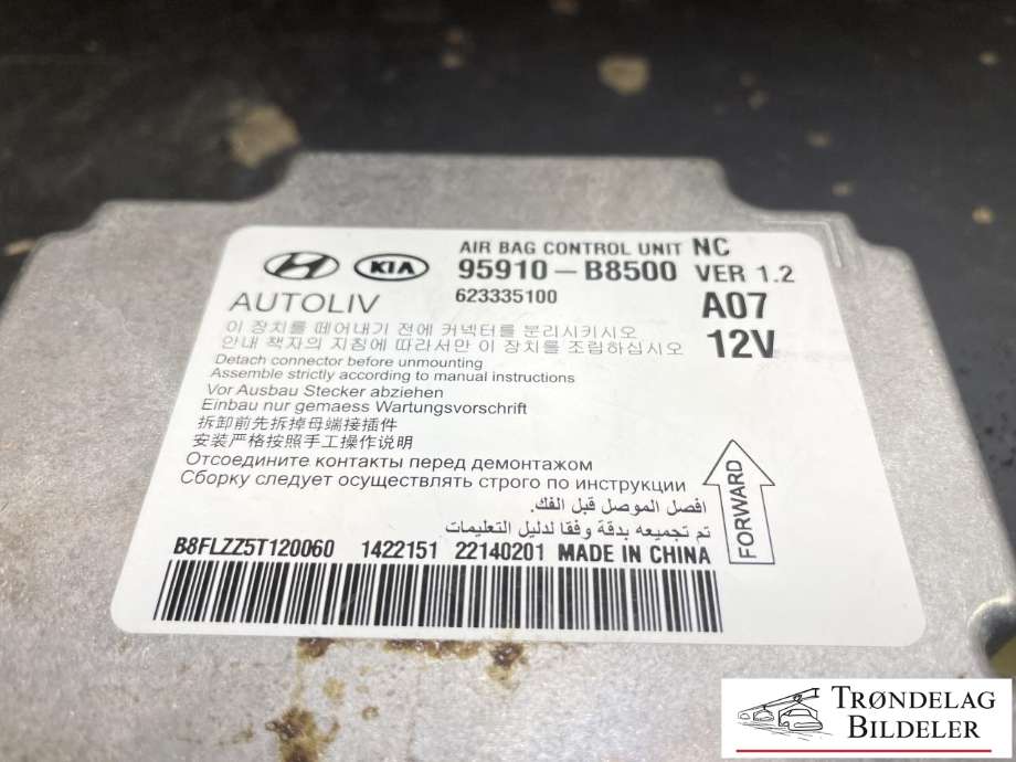 Styreenhet airbag hovedsensor til Hyundai Santa Fe 2012-2020 (Type III)  (95910-B8500|)