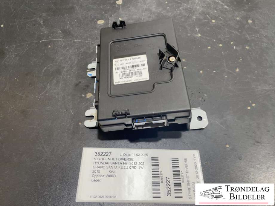 Styreenhet diverse til Hyundai Santa Fe, 2012-2020 (Type III)  (95400-B8570)