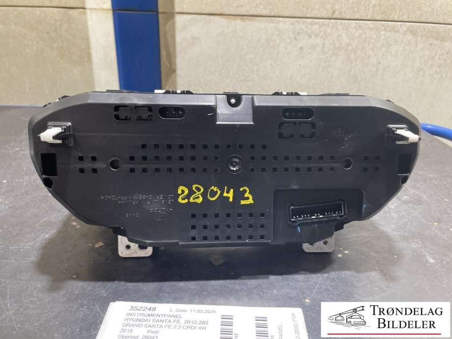 Instrumentpanel til Hyundai Santa Fe 2012-2020 (Type III)  (94013-B8060|)