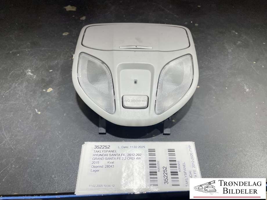 Taklyspanel til Hyundai Santa Fe, 2012-2020 (Type III)  (92800-3W000)