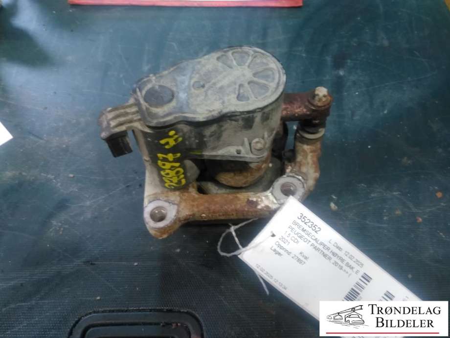 Bremsecaliper høyre bak, elektrisk til Peugeot Partner 2019-->> (Type III) (16 089 989 80|16 517 582 80|16 089 991 80|268X12MM|)