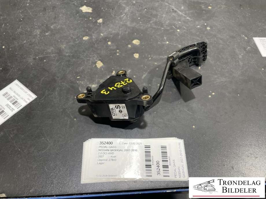 Pedal gass til Nissan Qashqai 2007-2010 (Type I, Fase 1)