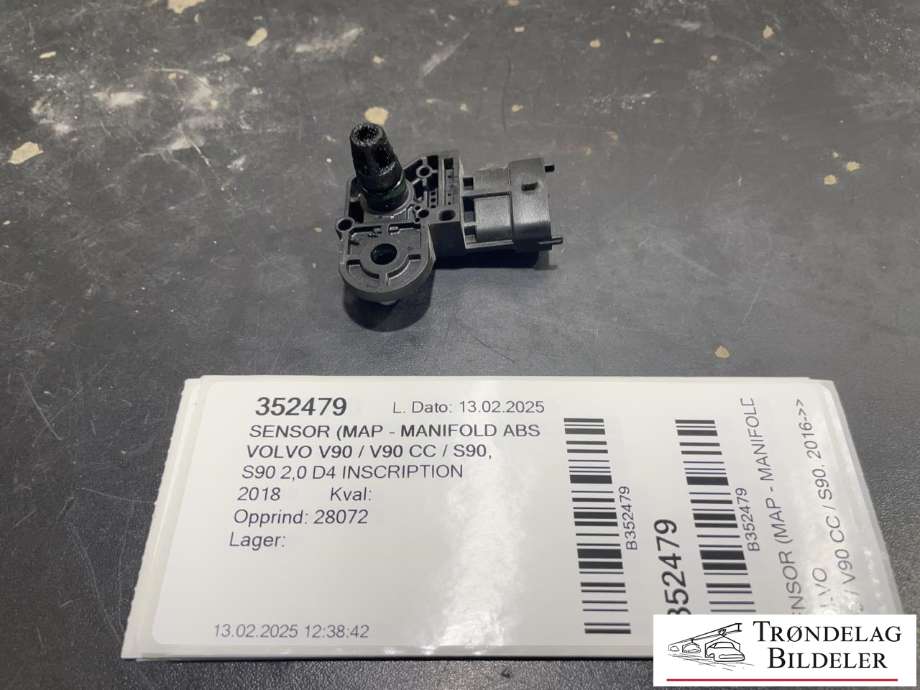 Sensor (MAP - Manifold Absolute Pressure) til Volvo V90 / V90 CC / S90, 2016-->>  (VOLVO|31405341)