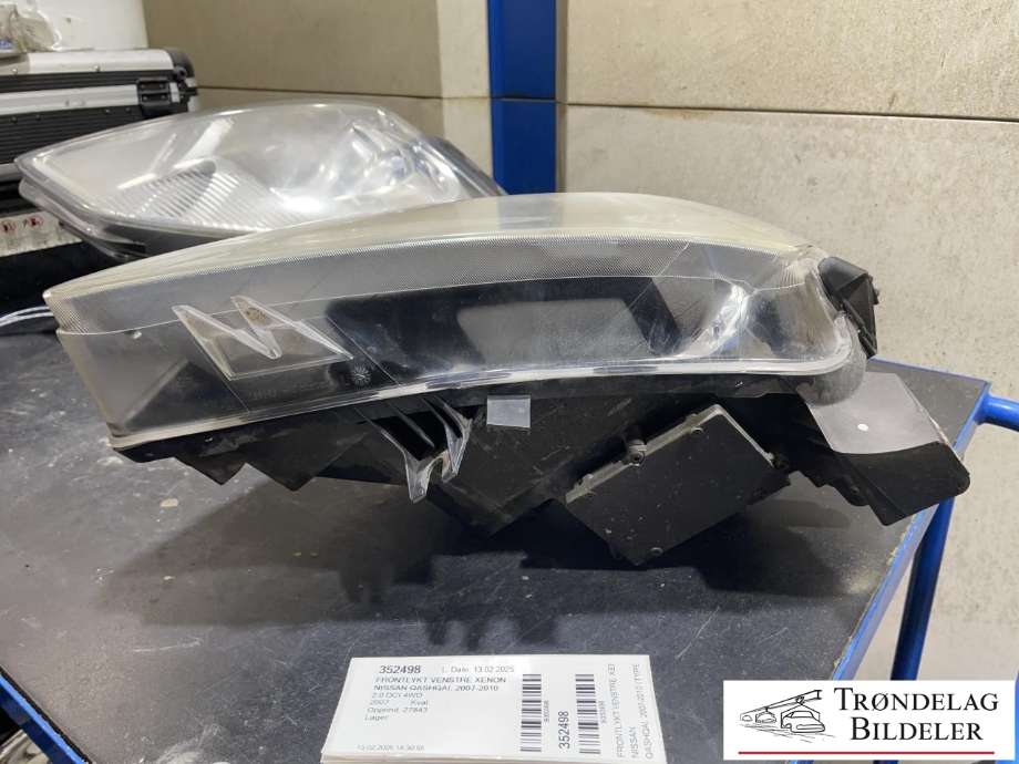 Frontlykt venstre xenon til Nissan Qashqai 2007-2010 (Type I, Fase 1)  (26060 JD91A|)