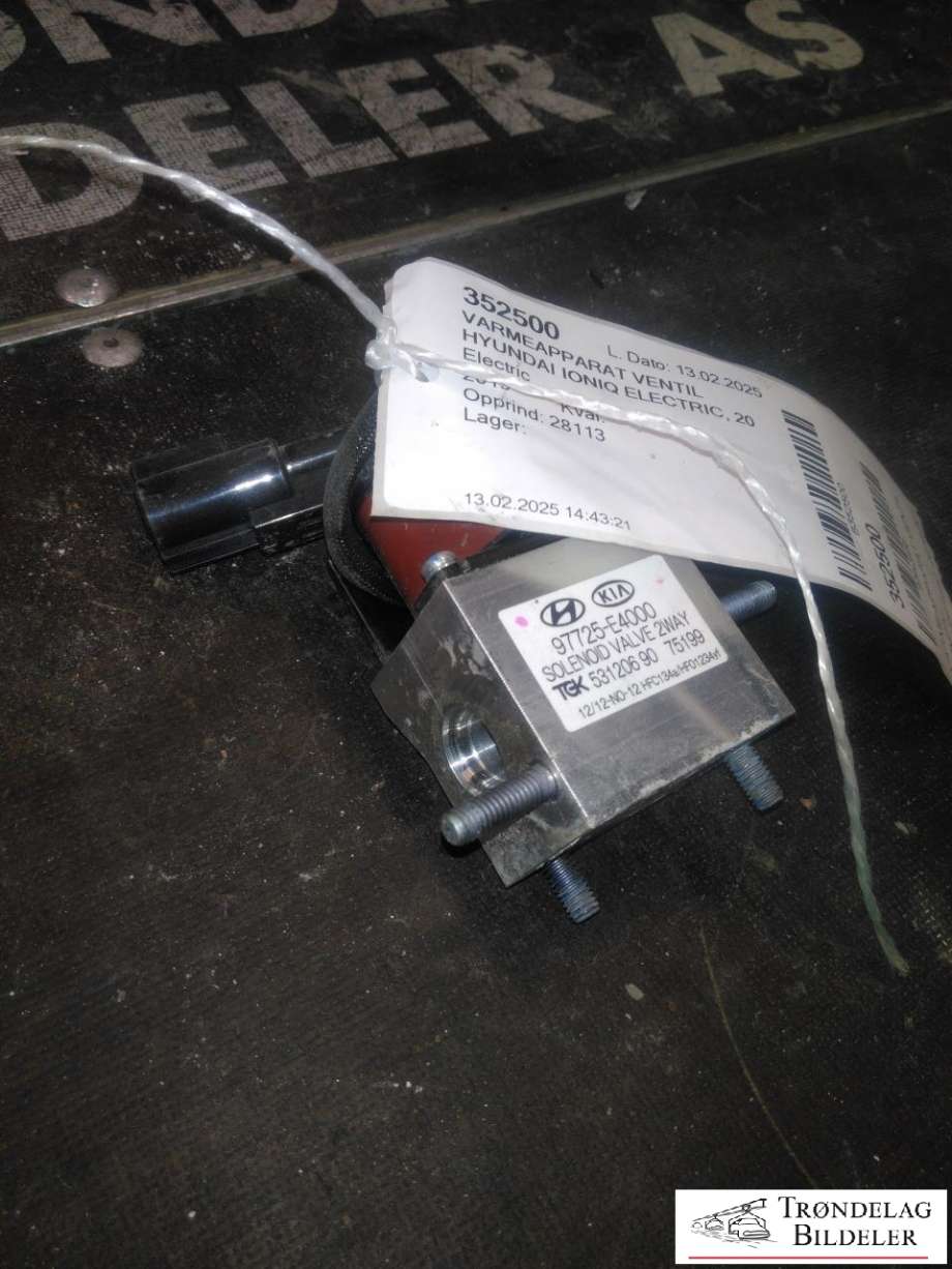 Varmeapparat ventil til Hyundai Ioniq Electric 2016-2019 (Fase 1)  (97725E4000|)