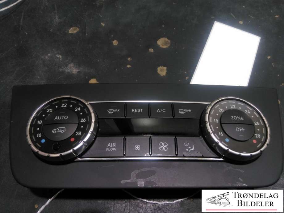 Varmeapparat betjening til Mercedes ML, 2011-2015 (Fase 1) (W166) (W166) (A166 900 19 04)