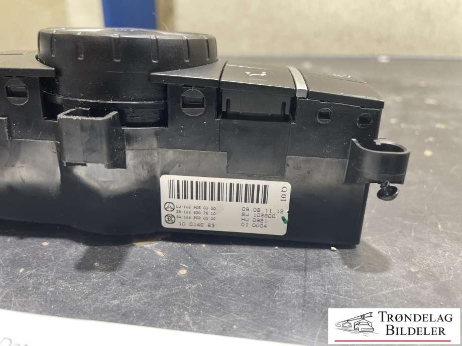 Varmeapparat betjening bak til Mercedes ML 2011-2015 (Fase 1) (W166) (W166) (166 905 03 00|)