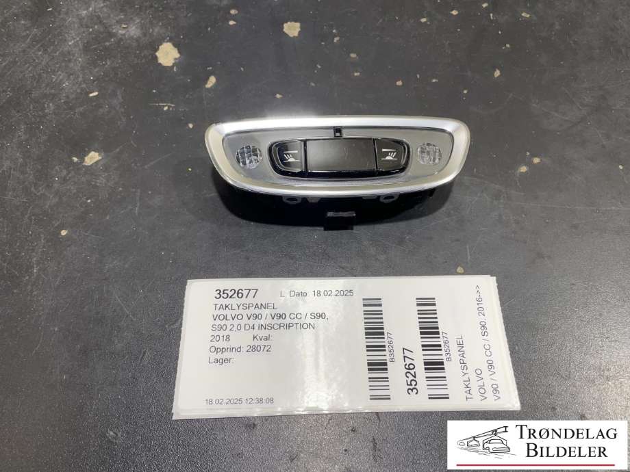 Taklyspanel til Volvo V90 / V90 CC / S90, 2016-->>  (31694120)
