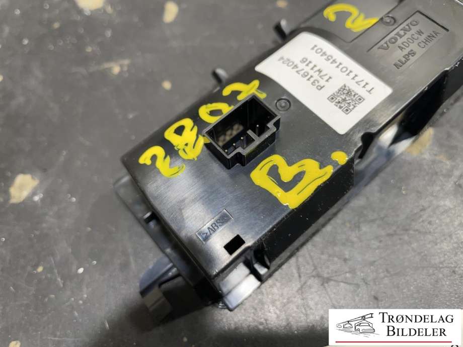 Varmeapparat betjening bak til Volvo V90 / V90 CC / S90 2016-->>  (P31674024|)