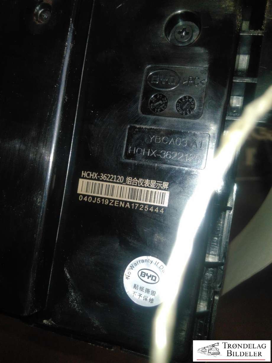 Instrumentpanel til BYD Han 2022-->>  