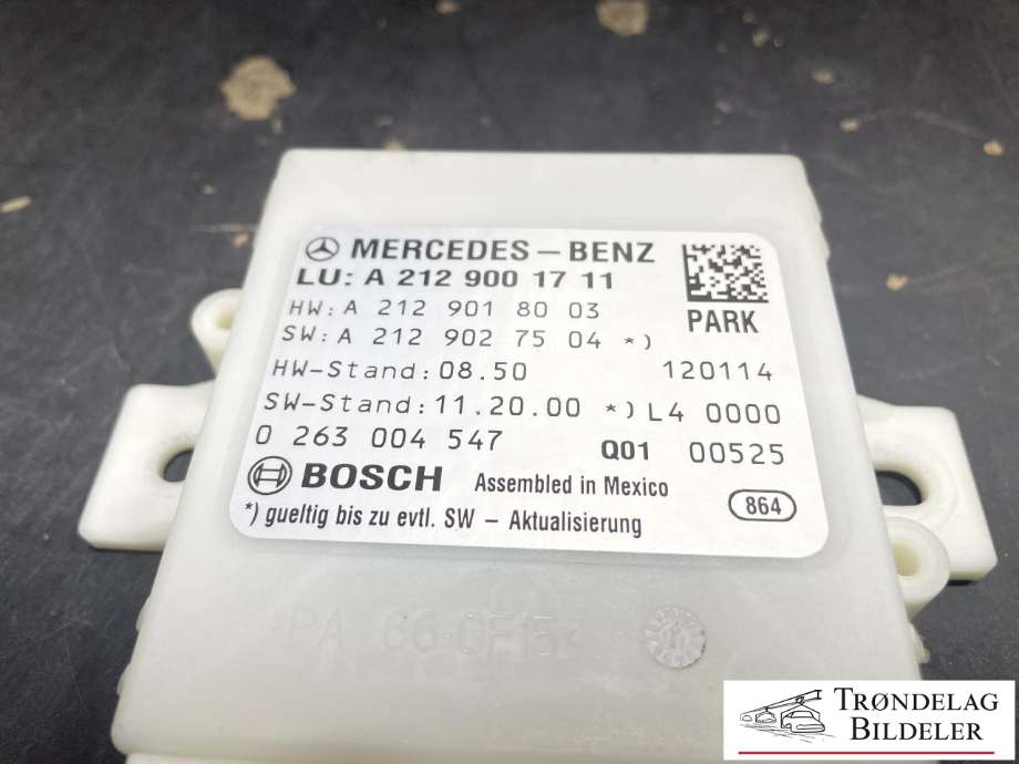 Styreenhet parkering til Mercedes E-Klasse 2009-2013 (Fase 1) (W212) (W212) (A2129001711|)