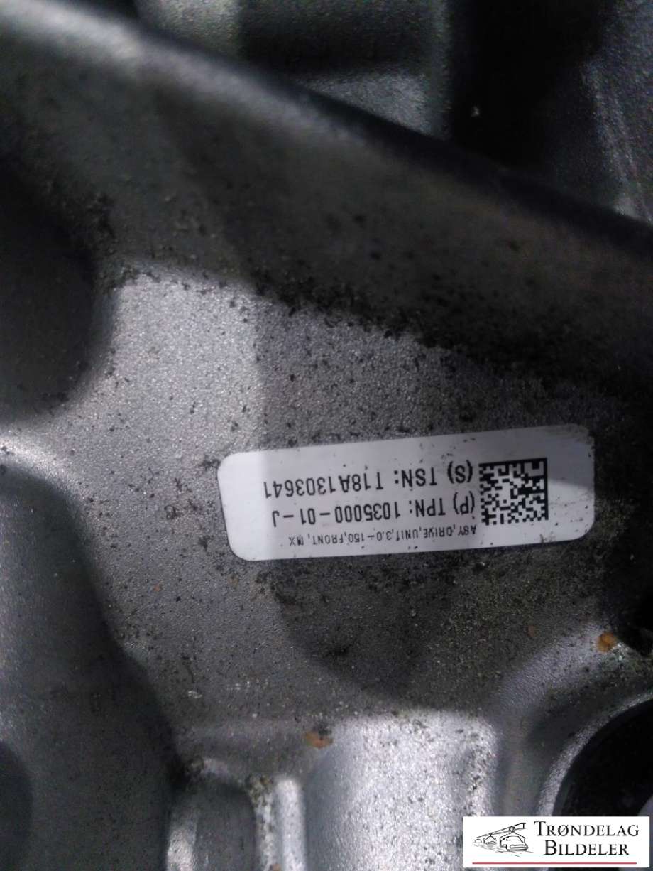 Motor elbil foran til Tesla Model X 2016-->>  (1035000-00-J|)