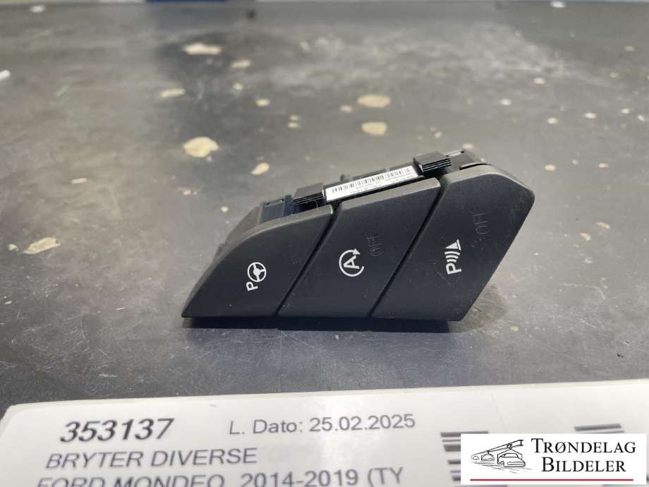 Bryter diverse til Ford Mondeo, 2014-2019 (Type V, Fase 1)  (DG9T13D734CCW)