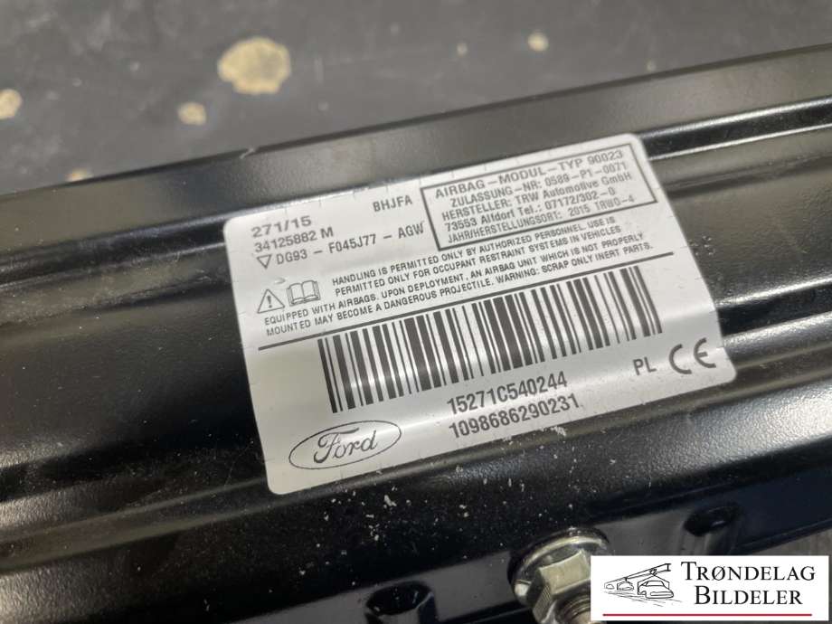 Airbag kne til Ford Mondeo 2014-2019 (Type V, Fase 1)  (DG93-F045J77-AGW|)