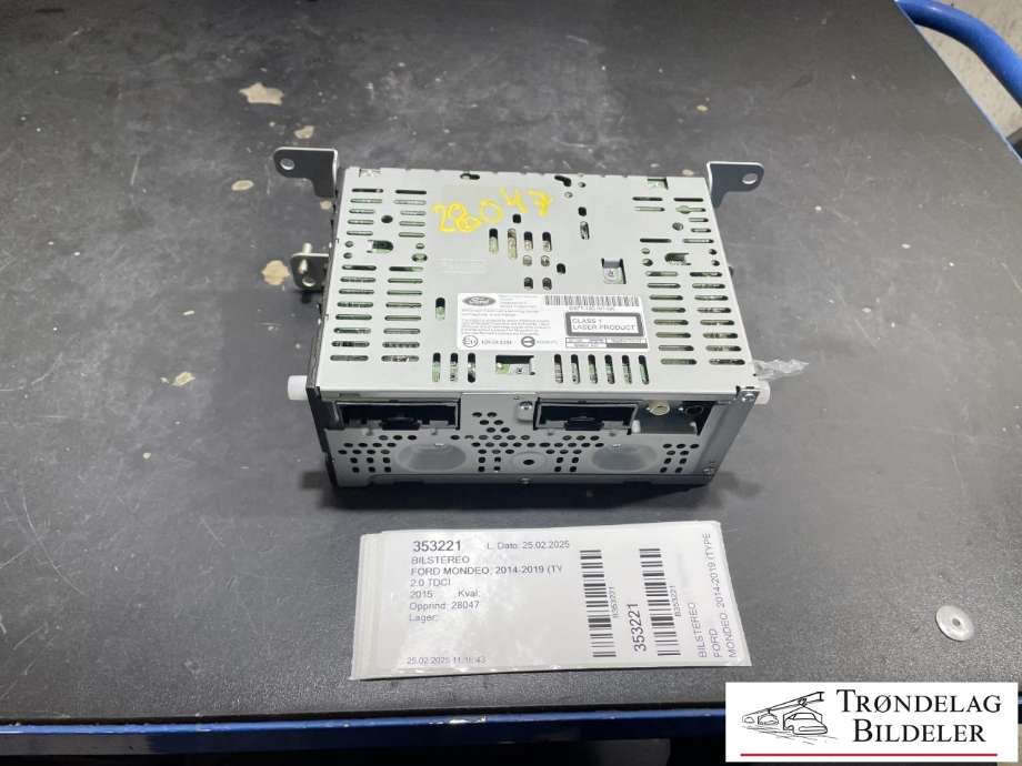 Bilstereo til Ford Mondeo, 2014-2019 (Type V, Fase 1)  (DS7T-19C107-GK)