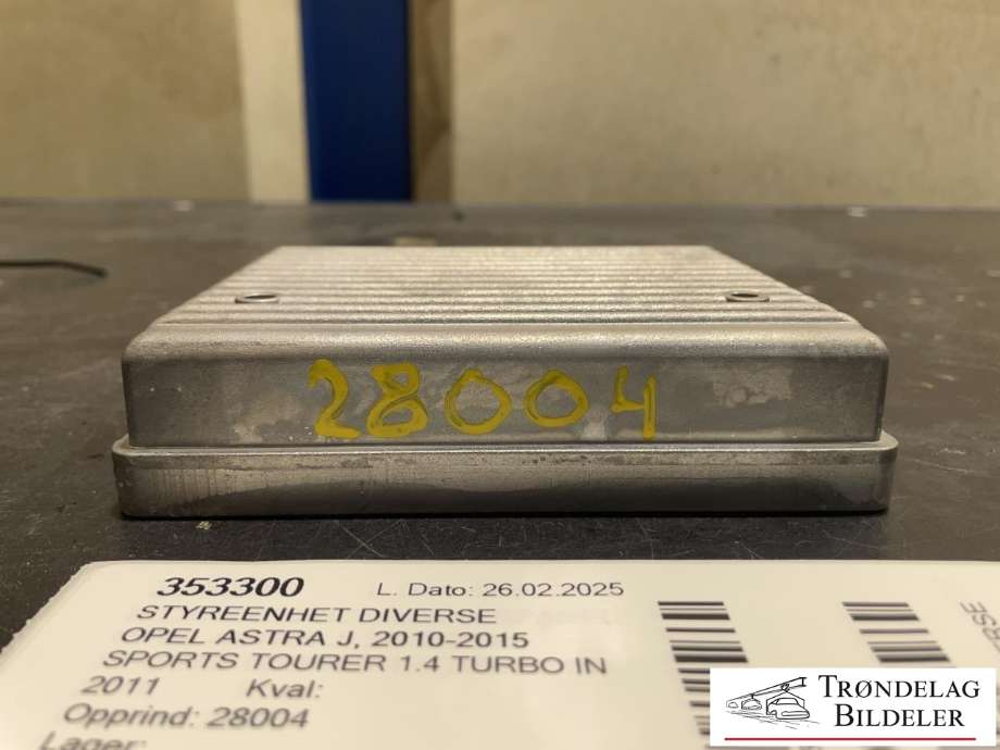 Styreenhet diverse til Opel Astra J 2010-2015  (13342398|)