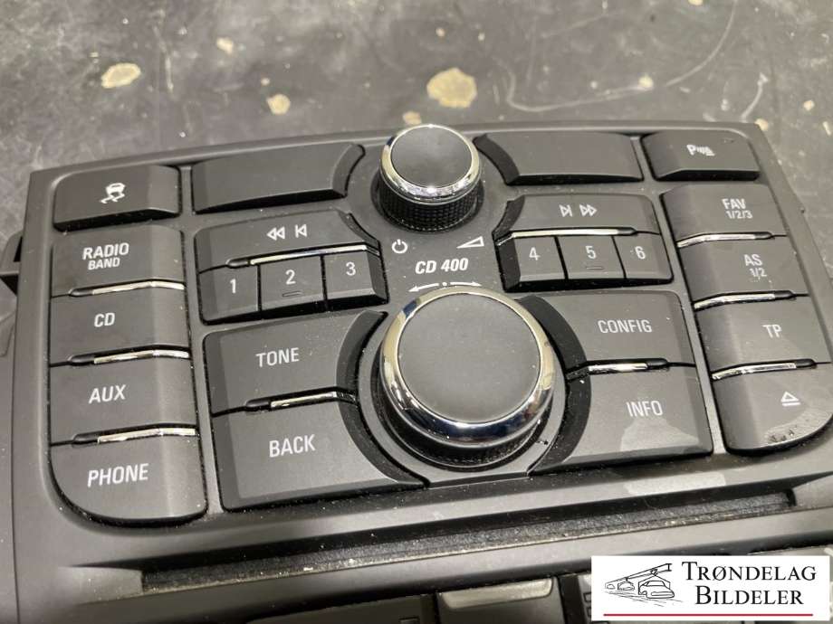 Bilstereo betjeningspanel til Opel Astra J 2010-2015  (13343708|13346050|)