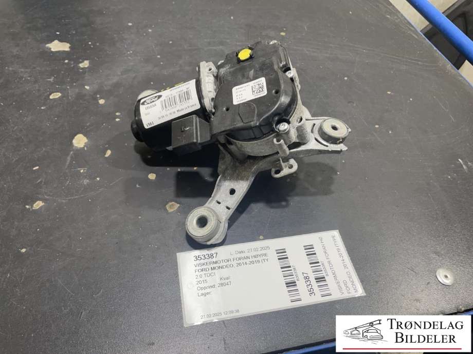 Viskermotor foran høyre til Ford Mondeo, 2014-2019 (Type V, Fase 1)  (DS73-17504-AF)